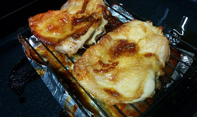 鶏の照り焼き完成